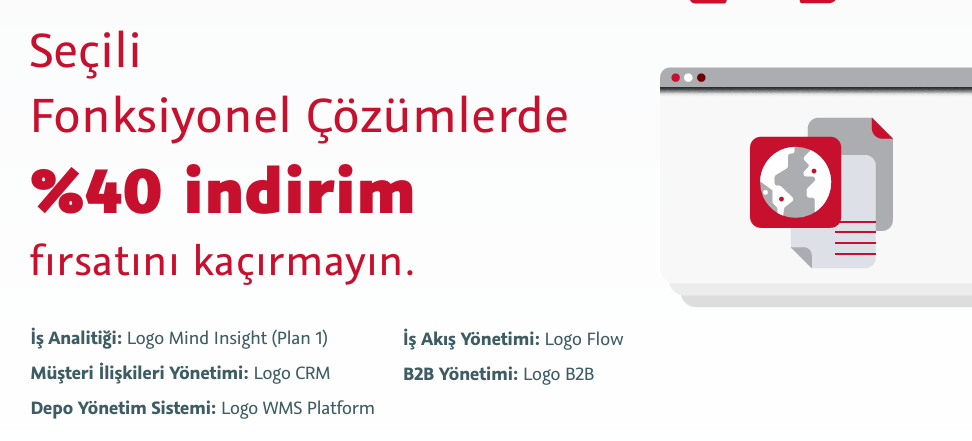 Logo Fonksiyonel Çözümlerde  %40 indirim