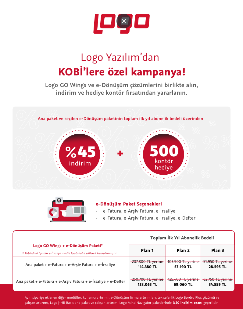 Logo Yazılım'dan KOBİ'lere Özel Kampanya