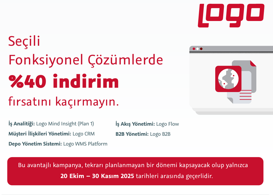 Logo Fonksiyonel Çözümlerde  %40 indirim